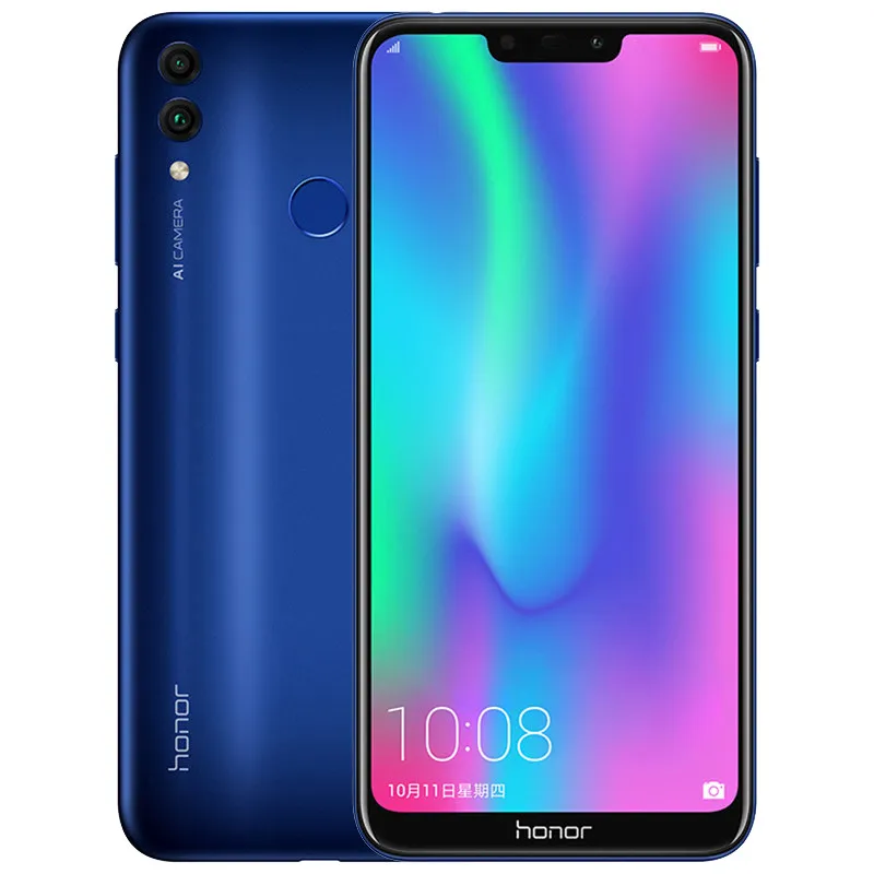 4GB 32GB Blue Стоковая Международная прошивка Honor 8C 4G LTE мобильный телефон Восьмиядерный 4 Гб ОЗУ 128 Гб ПЗУ Android 8,1 6,2" iPS 1520x720 отпечаток пальца - Цвет: 4GB 32GB Blue