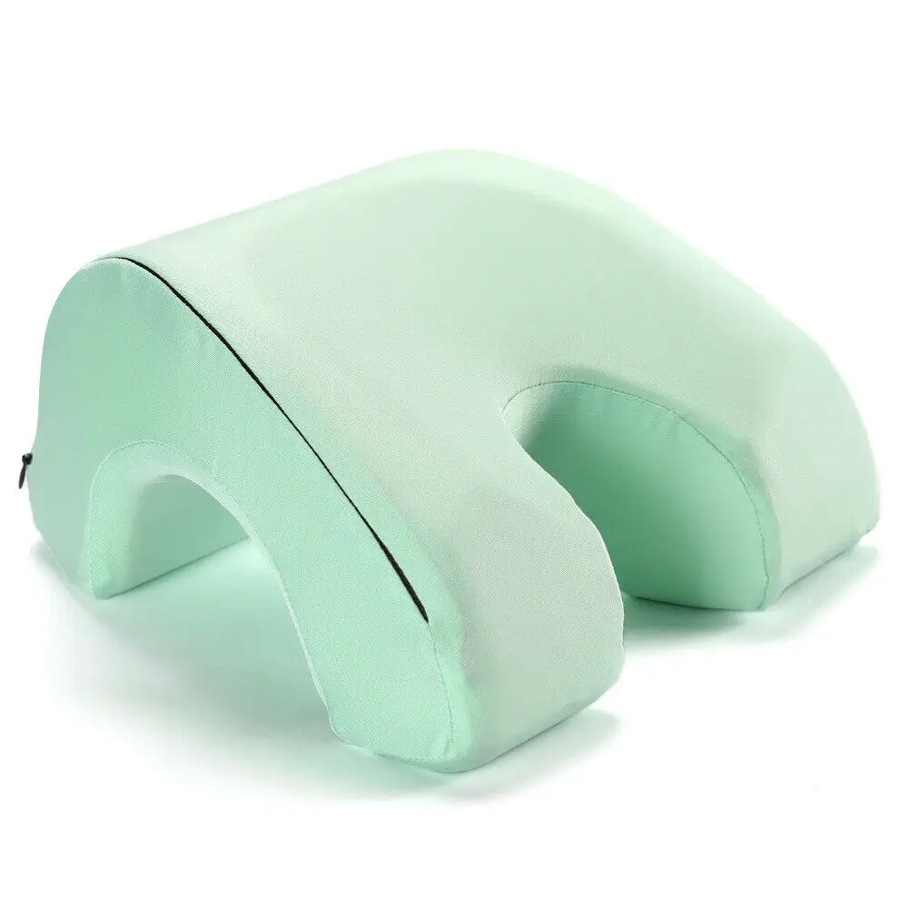 Light Green Новые горячие из пены с эффектом памяти для сна, отдыха плюшевые полые Подушка Уход за кожей лица пуховый спальный «дышащая» Подушка офисного Поддержка Подушка для сна - Цвет: Light Green