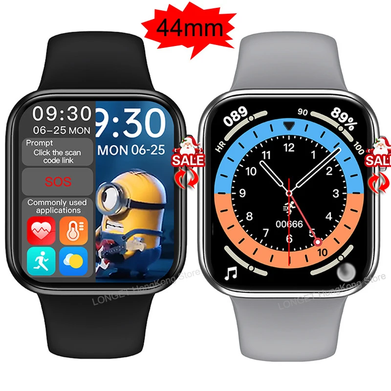 US $102.51 4 PCS HW16 44mm Smart Watch Men Women DIY Dial Full Touch Screen Fitness Tracker Bluetooth Call Smartwatch Pk IWO13 W46
