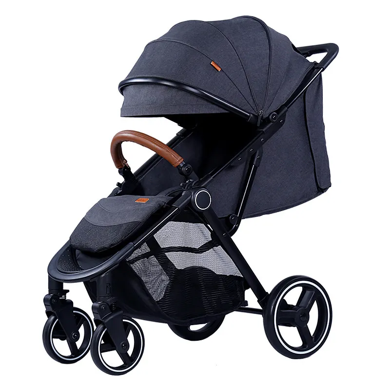 Baby Stroller Portable High Position Pram Spacious Buggy Strollers For Baby European Standard Pushc