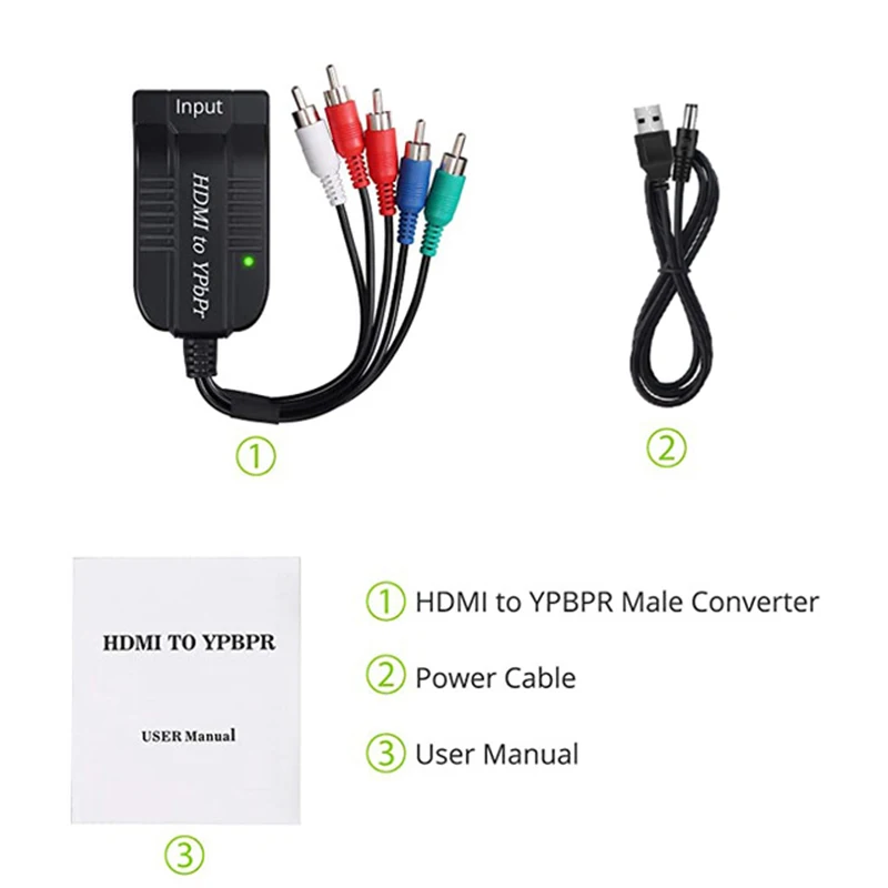 Scaler hdmi ao componente rgb 5 rca