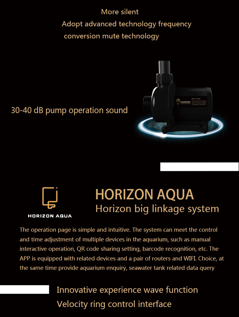 KINGKONG насос с Wi-Fi управлением аквариум Интеллектуальный водяной насос wifi 7000 wifi 1100 с помощью приложения для телефона