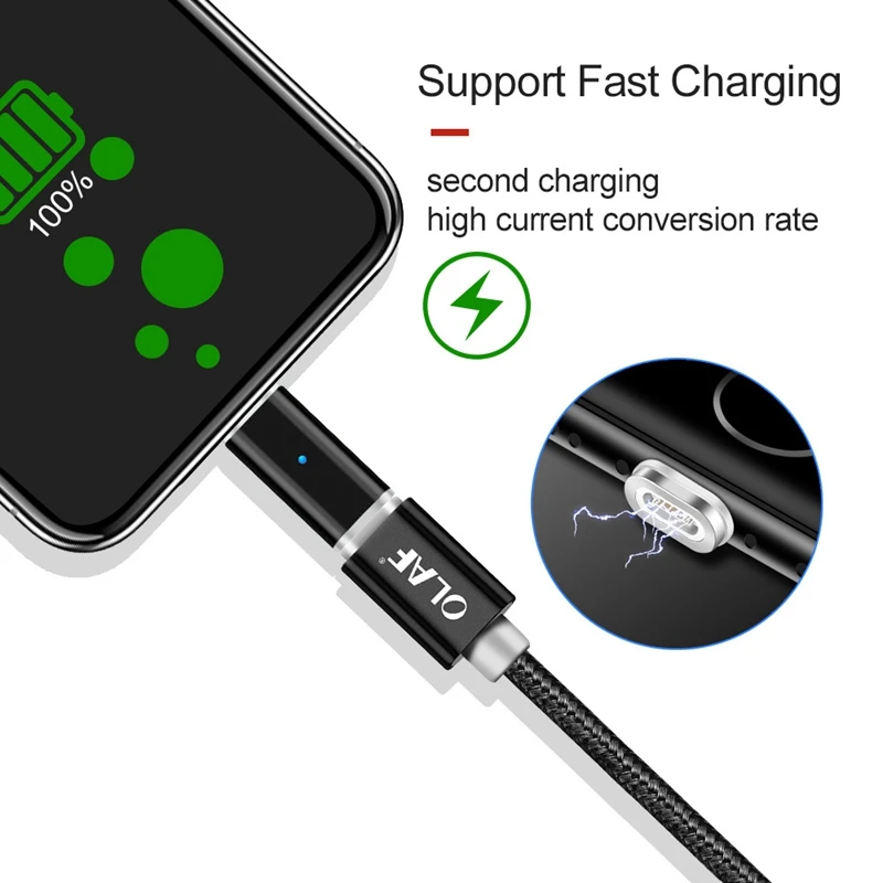 Магнитный адаптер USB Micro Type C/для iPhone/Micro конвертер зарядное устройство C Android