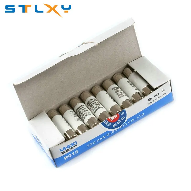5Pcs 10*38 Fast Blow Ceramic Fuse 10x38mm 500V 0.5A-32A RO15 RT18 RT14