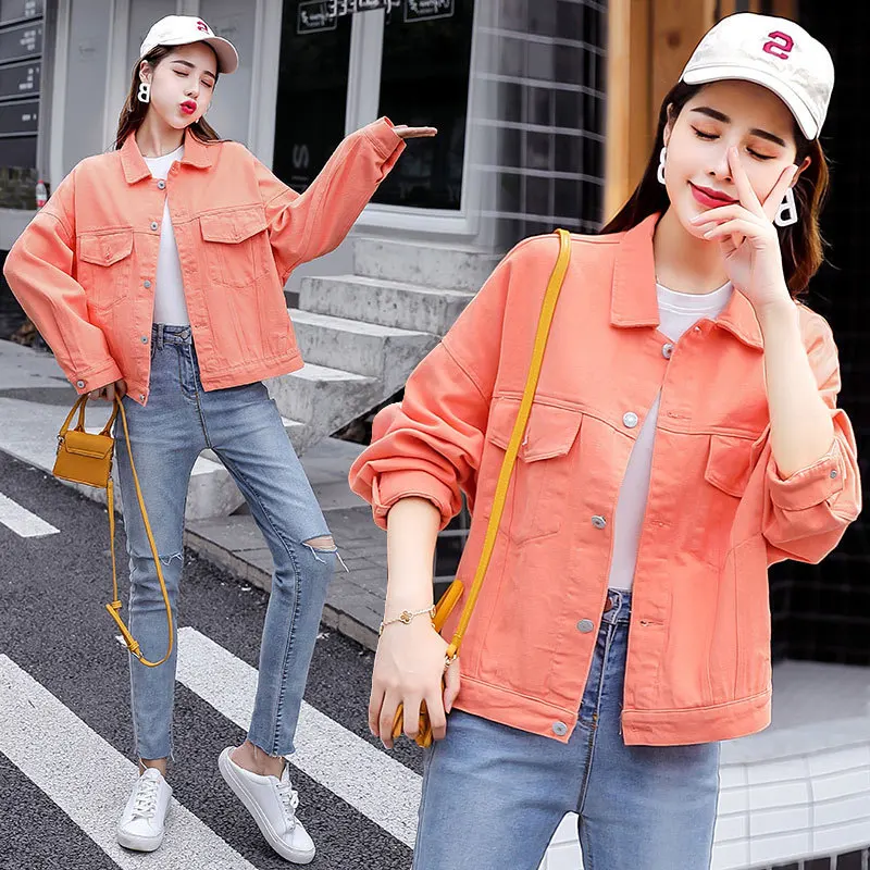 

Macarons Coat Women's 2019 New Style Spring And Autumn Korean-style Loose-Fit Short Students MORI Series Versatile Tops Jacket