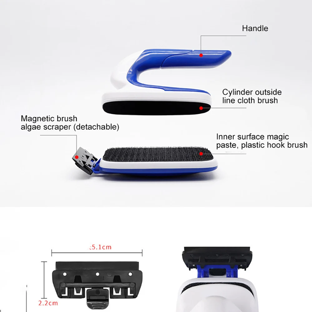 Аквариум практичная плавающая Магнитная щетка аквариума Стекло водорослей скребок для аквариума, окна, инструмент для чистки очиститель магнитов щетка
