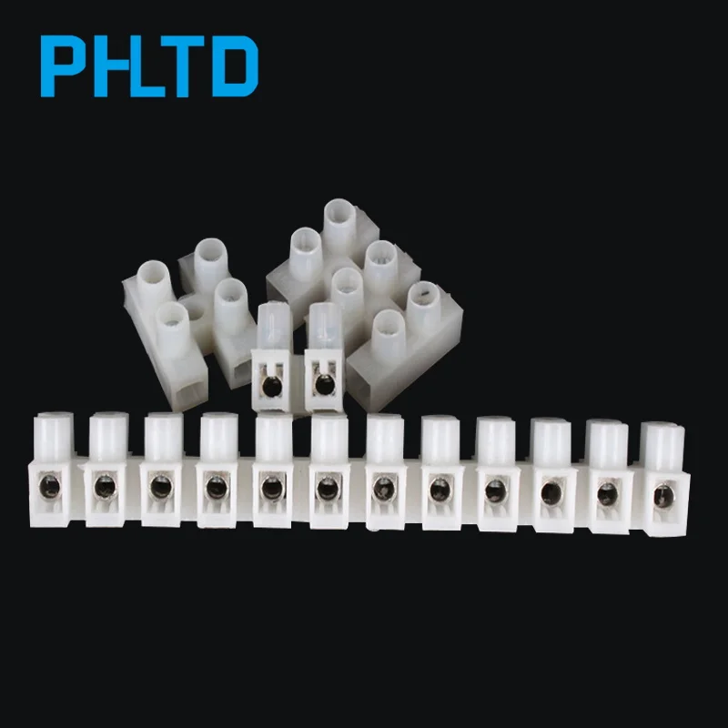 Клеммный блок 24A/450 V разъем провода 10/пакет нейлон пластик быстрый стыковочный терминал PA10 12 положение можно отрезать