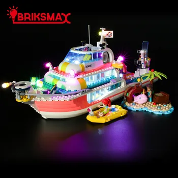 

BriksMax Led Light Kit For Friends Rescue Mission Boat Building Blocks Model Light Set Compatible With 41381