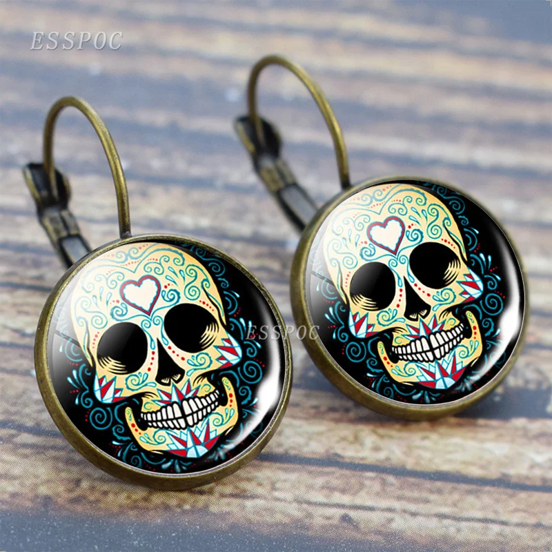 Винтажные женские Украшения мексиканское народное искусство сахарные черепа