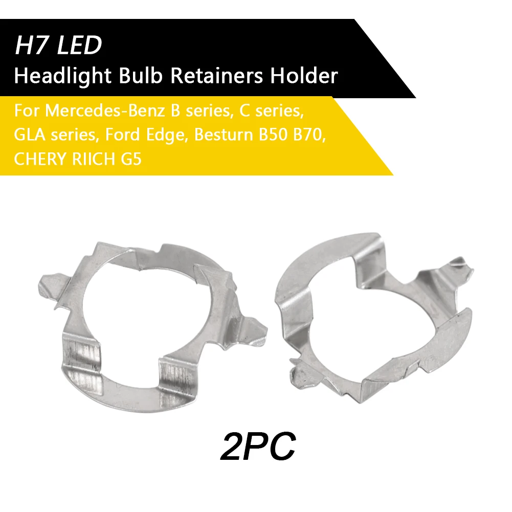 H7 LED Headlight Bulb Adapter Holder Ser For Audi BMW Mercedes-Benz Skoda Nissan