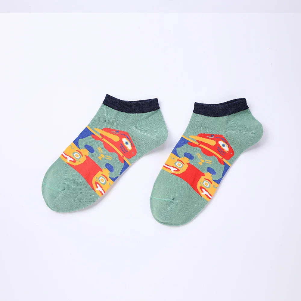 PEONFLY/милые Носки с рисунком фруктов, лука, лимона, короткие носки с героями мультфильмов мужские хлопковые незаметные носки Kawaii забавные носки до щиколотки