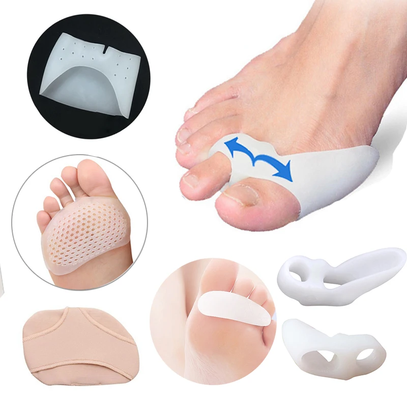 

1/2Pair Hallux Valgus Corrector Bunion Toe Separator Silicone Insoles for Shoes Flatfoot Insoles Orthopedic Pedicure Foot Care