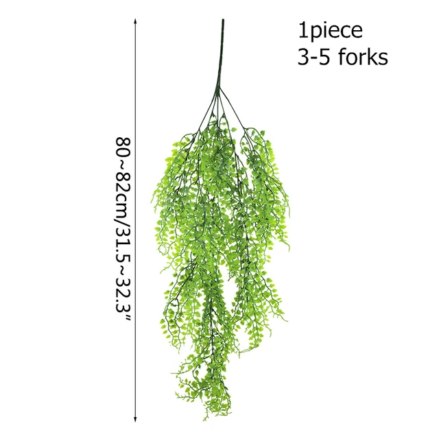 Artificial Flowers Vine Garland Wisteria Silk Artificial Rattan Hanging Flowers Romantic Wedding Arch Decoration Fake Ivy Plants W02-1pc leaves
