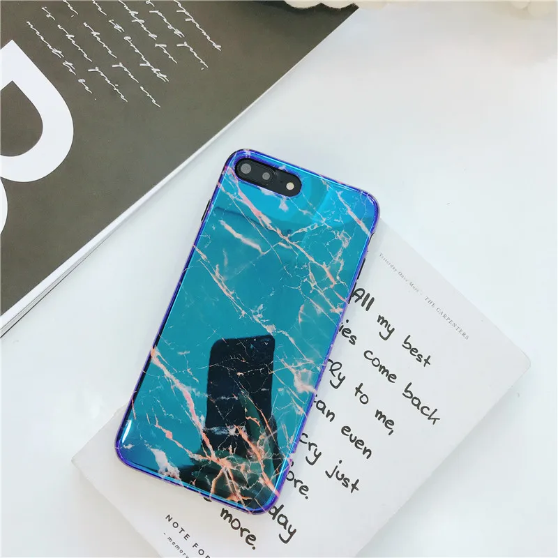 Мраморный чехол роскошный гранитный узор мягкий защитный из ТПУ для iPhone X XR XS Max 8 7