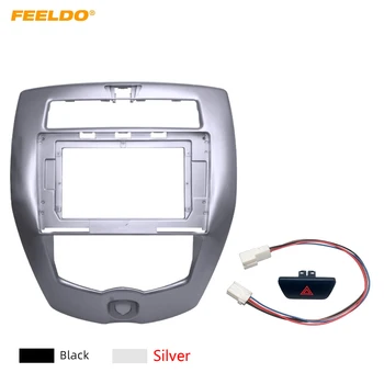 

FEELDO Car Stereo 10.1 Inch Big Screen Fascia Frame Adapter For Nissan Livina 2Din Dash Audio Fitting Panel Frame Kit #CA6369