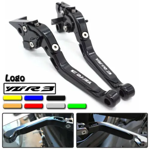 

Motorcycle CNC Accessories Adjustable Folding Extendable Brake Clutch Levers for YAMAHA YZF-R3 YZF R3 2015-2020