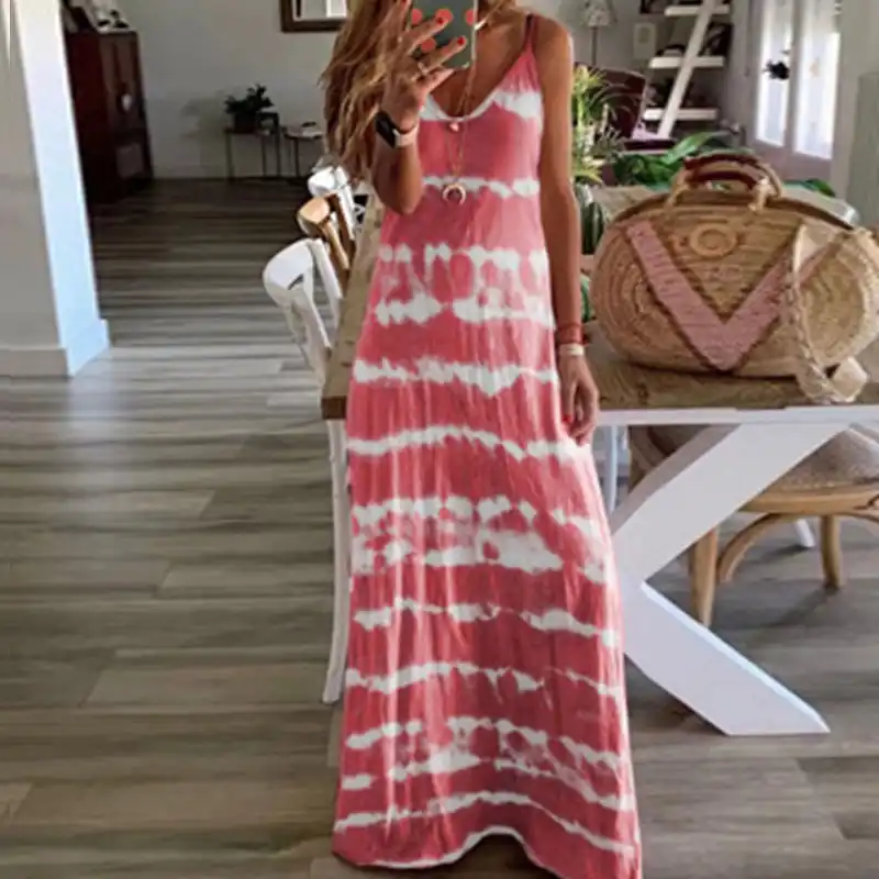 boho sleeveless maxi dress