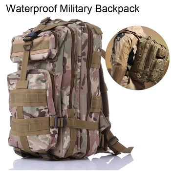 

Waterproof Backpack Fishing Bag Rucksacks Nylon Camping Hiking Trekking Molle Military Tactical Backpack for Fishing Outdoor