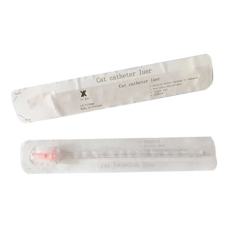 Cat Urinary Catheters Sterile Luer PVC Urinary Catheter For Calculus
