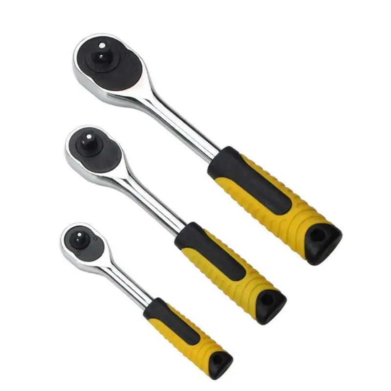 

1/4" 3/8" 1/2"inch Ratchet Wrench 24 Teeth Extending Telescopic Ratchet Socket Wrench Tool Plate Ratchet Handle Wrench