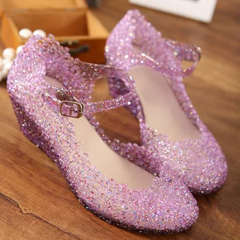 

2020 New Style Wedge Sandal Hollow out Plastic niao chao xie Summer Beach Porous WOMEN'S Shoes