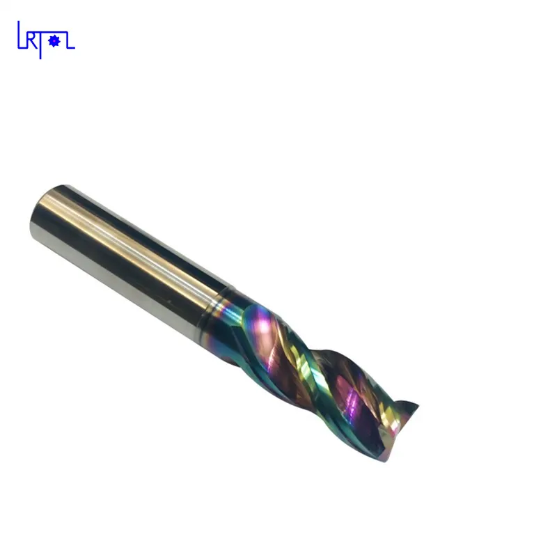 2PCWave end mill D16mm 80L process Aluminum for mill cutter with Glit coating Ultra low friction coefficient for double effect
