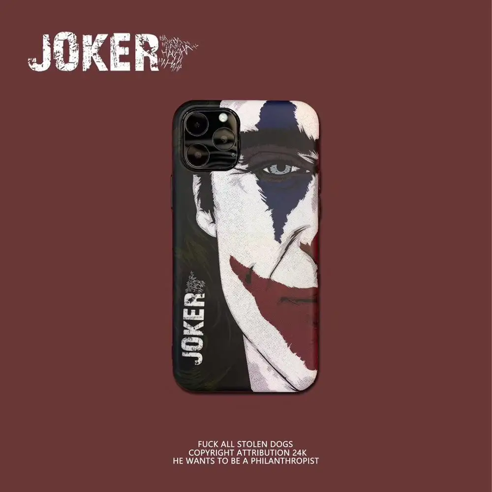 Горячие фильмы клоун Джокер маска мягкий силиконовый чехол для iphone 11 Pro XS MAX 7 plus 8
