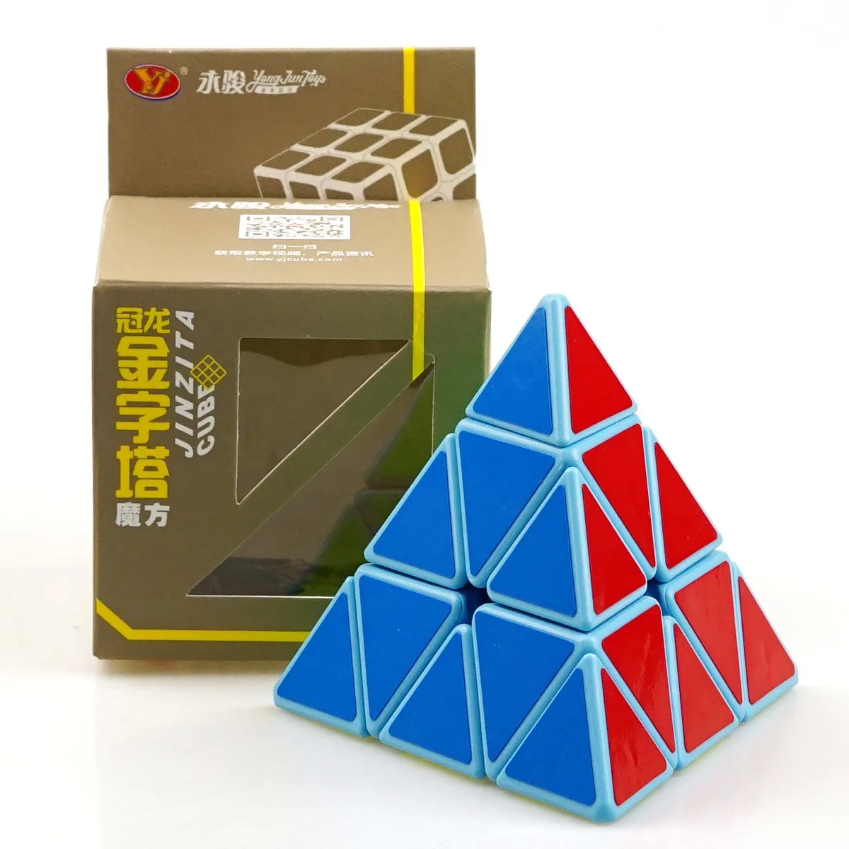 YJ YongJun GuanLong Pyramid 3x3 магический куб синий необычной формы скорость профессиональный куб-головоломка ультра-Гладкий безопасный ABS - Цвет: Синий