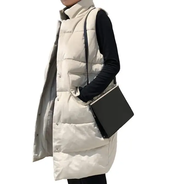 MU1811 Beige Women long vest Thick winter waistcoat velvet front button back waist with elastic slim fit size M-XXL, 6colors drop shipping - Цвет: MU1811 Beige
