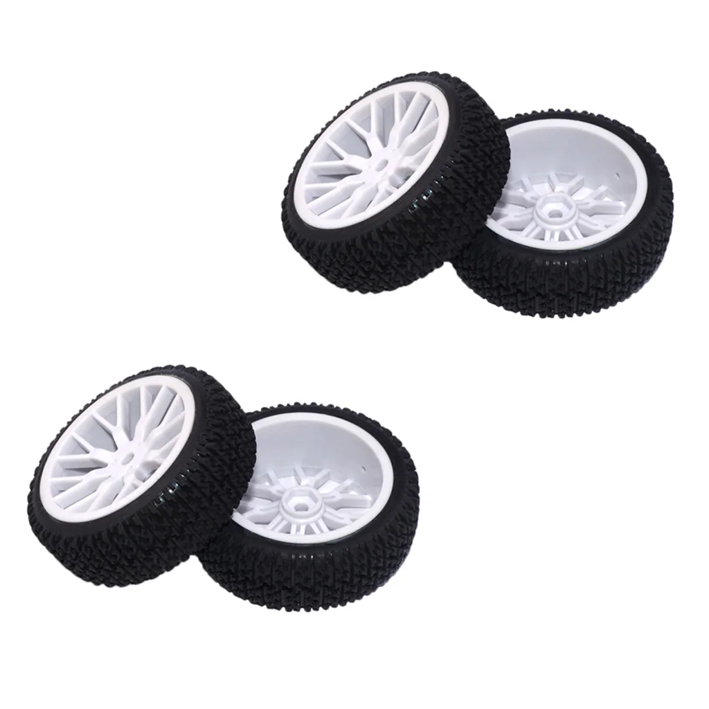 4pcs 1:16 Rally Tire Off-road Car Tires Buggy Tyres Pull Rally Wheels for RC Car Parts