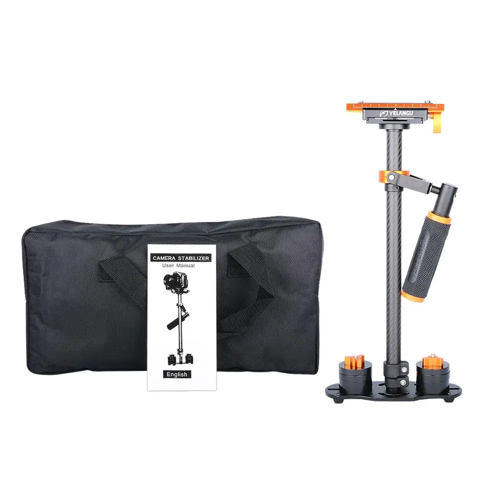 

YELANGU S60T Professional Portable Carbon Fiber Mini Handheld Digital Camera Video Stabilizer DSLR Camcorder Steadicam