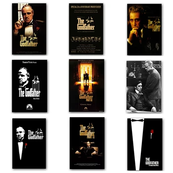 

The God Father Godfather Classic Movie Posters and Prints Canvas Wall Paintings Art Pictures For Living Room No Frame