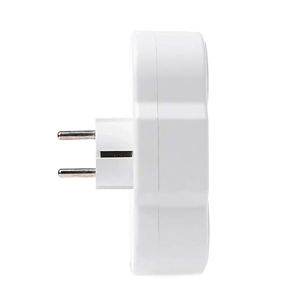Triple Plug Protective Contact Multiple Plug Power Distribution Adapter EU to Russian Conversion Socket