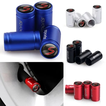 

4Pcs Car Wheel Tire Valve Stem Air Caps S Emblem for Mini Cooper S R55 R56 R57 R58 R59 R60 R61 F54 F55 F56 F60 Accessories