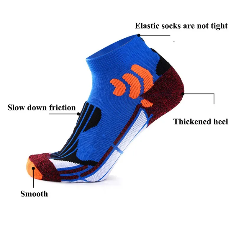 Мужские модные носки для спорта на открытом воздухе, компрессионные дышащие Нескользящие мягкие термоноски