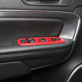 車のスイッチパネルカバー自動インテリアインナー 4 個窓枠交換