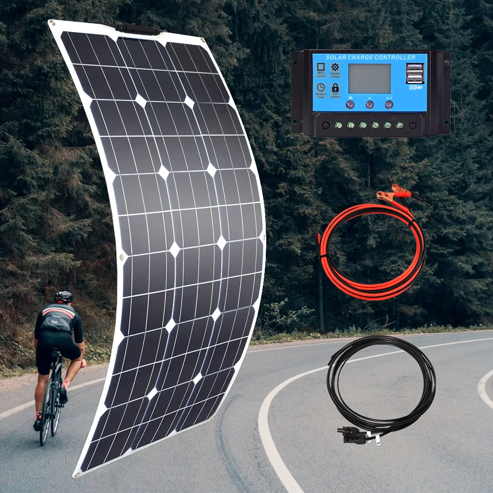 Panneau Solaire Léger Et Portable Pour Charger Une Batterie 12 V