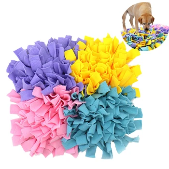 

Pet Dog Sniffing Mat Find Food Training Blanket Interactive Play Toys Puzzle Snif Mats Train Pet Blankets Detachable Fleece Pad