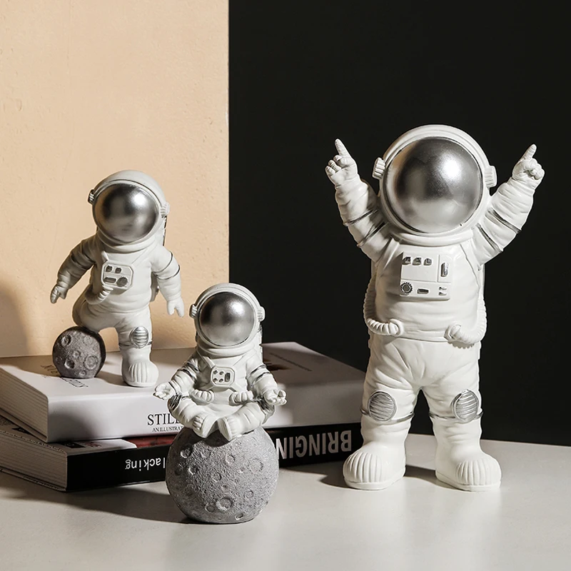 Современная Скульптура космонавта, смоляные статуэтки, абстрактная статуя космонавта, аксессуары для украшения дома, Ремесленная статуэтка, Декор
