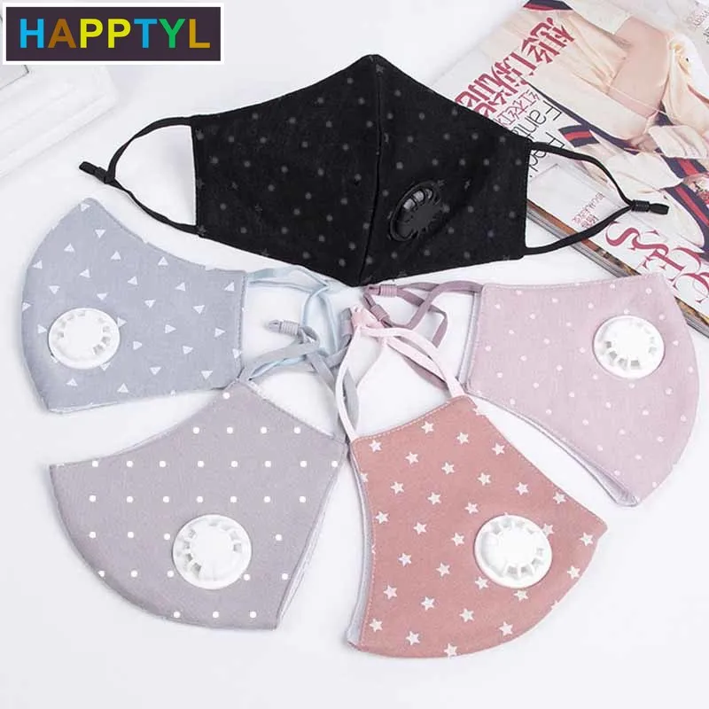 

HAPPTYL 1Pcs Fashion Unisex Cotton Breath Mouth Mask Anti-Dust Mask Cloth Activated Mouth-muffle