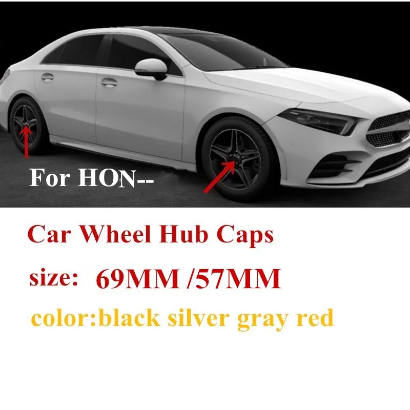 4pcs/lot 69mm silver/gary/Red car Emblem Badge Wheel Hub Caps Rims Cover For H civic fit jazz crz wheel center cap | Автомобили и