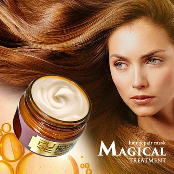 

Argan Oil Mask Treatment Hair Conditoner Treat Dry Damaged Frizzy Hair Natural Keratin Repair Mask Shiny Hair Beauty Care 60ml