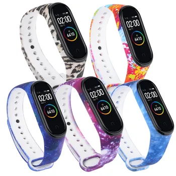 

5PC Colorful Starry Sky Printed Silicone Watch Band For Xiaomi Mi Band 4 Daily Wear Strap Perfectly Fit Wrist Smart Accessories