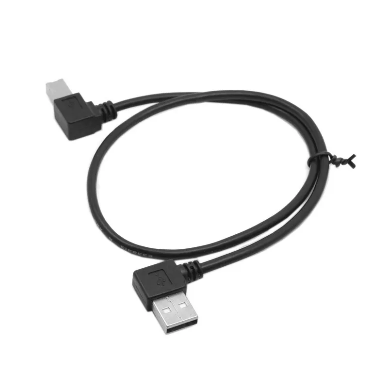 USB кабель для принтера 2 0 A Male to B принтер сканер 90 градусов 50 см 100 см|Компьютерные