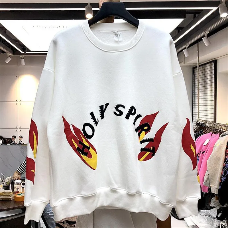 Download Free Kanye West Hoodies Sunday Service Tour Hoodie Holy Spirit Logo PSD Mockup Template
