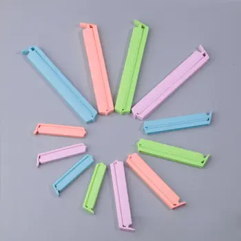 

New 12x Kitchen Plastic Storage Food Snack Seal Sealing Bag Clips Sealer Clamp S,M,L