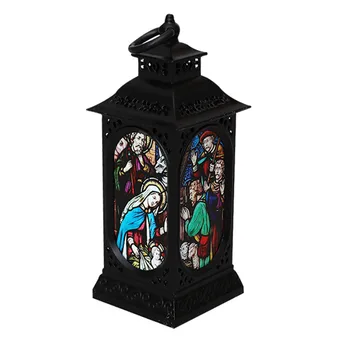 

Battery Powered Hanging Vintage Retro Gift Party Ornament Elegant Portable LED Light Garden Home Decor Craft Christmas Lantern