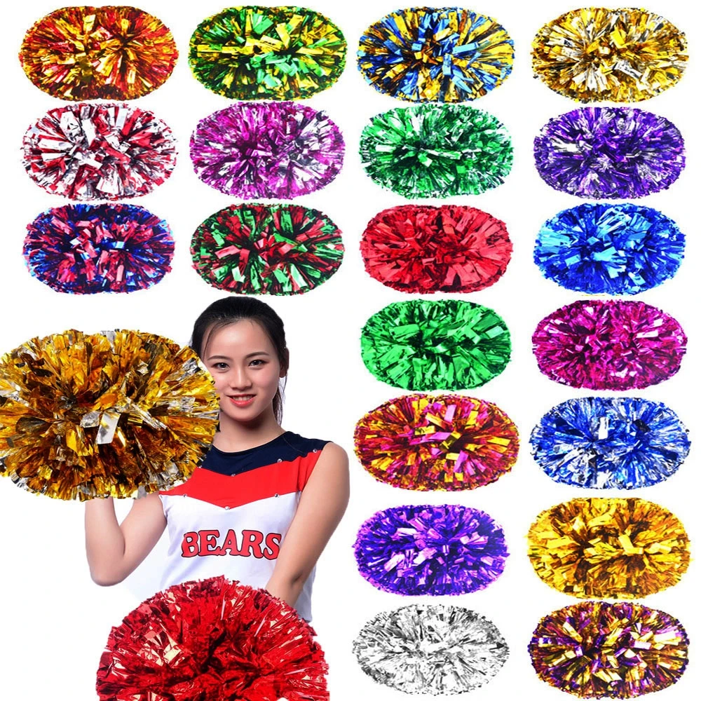 Game Pom Poms Cheerleading Cheering Ball Flower Sports Match Vocal Dance Party Concert Decorator Come On Props Club Supply 28cm