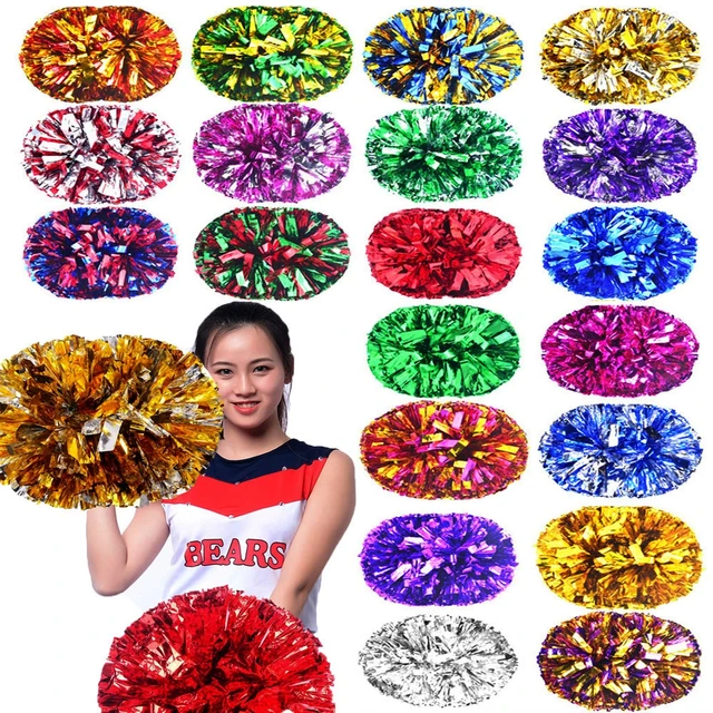 Game Cheerleader Cheerleading Pom Poms Cheerleading Pompoms Cheer Pom  Majorettes Hand Flower Aerobics Balls Sports Items For 2pc - AliExpress