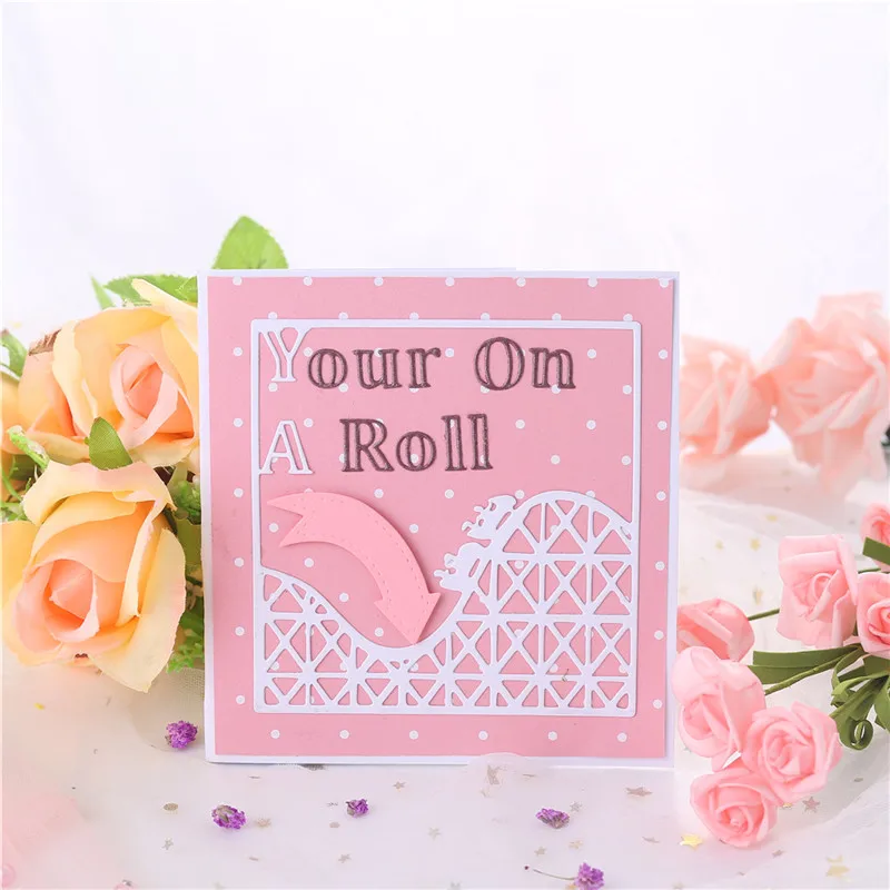 

DiyArts Roller Coaster Metal Cutting Dies New Dies Scrapbooking Card Making Embossing Stencil Die Cut Craft Dies Decoration